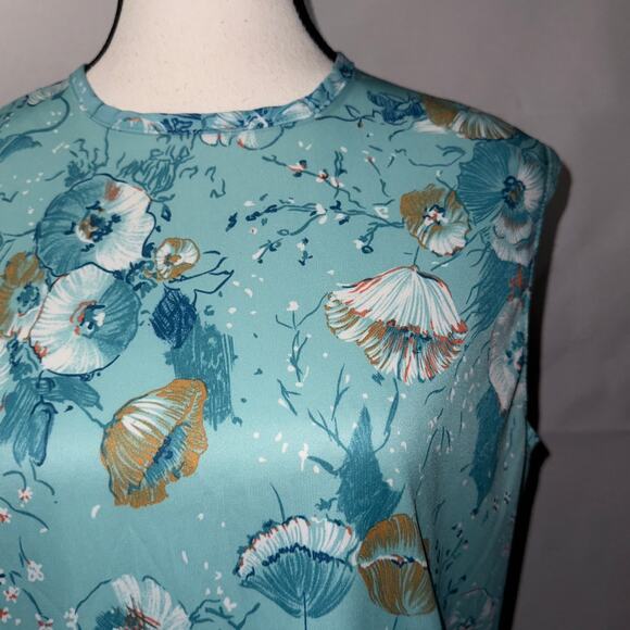 SHEIN Floral blue Tank Top women's - Picture 4 of 6